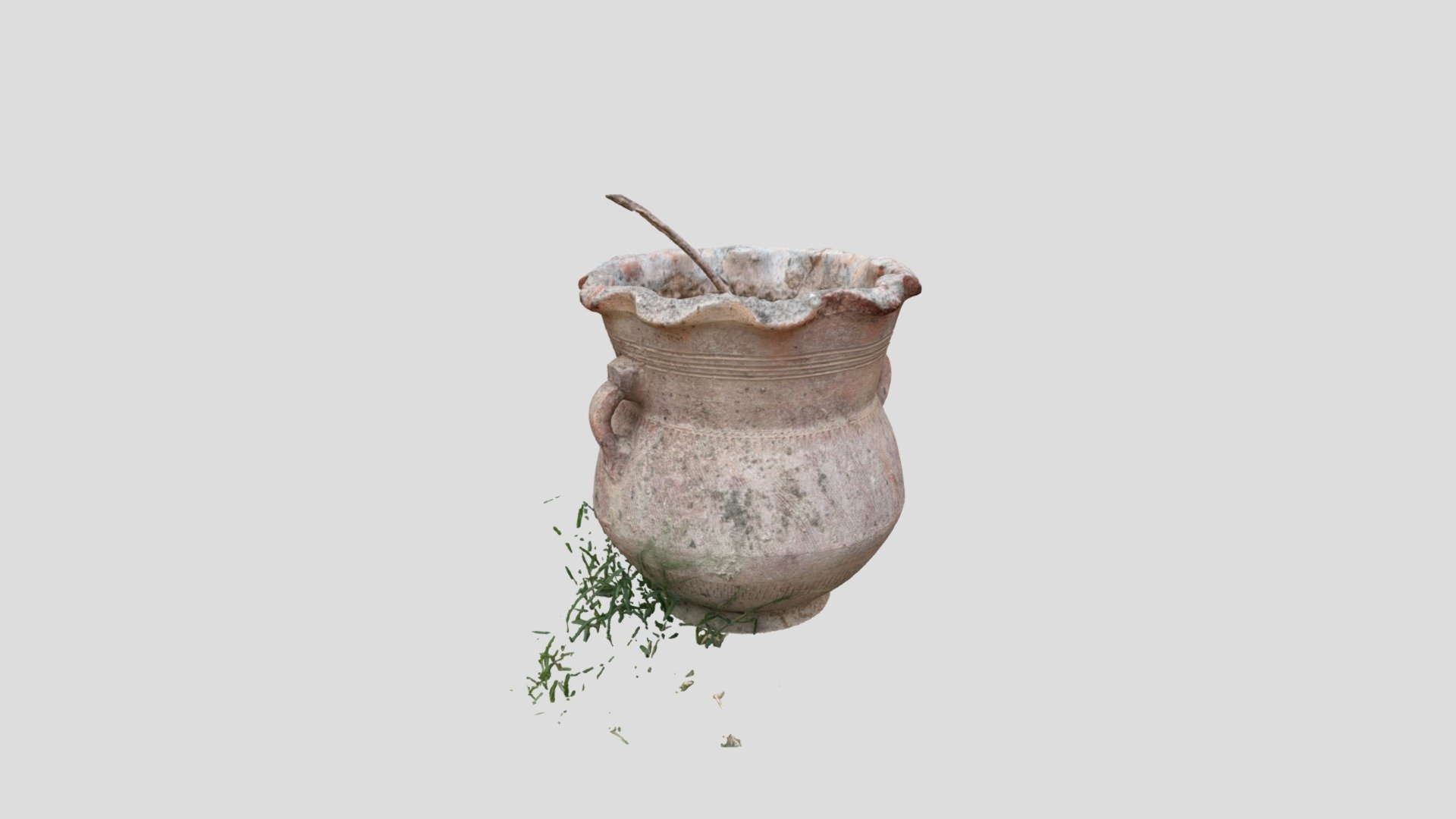 Clay plant pot 3D model by blubottlestudio [255908f] Sketchfab
