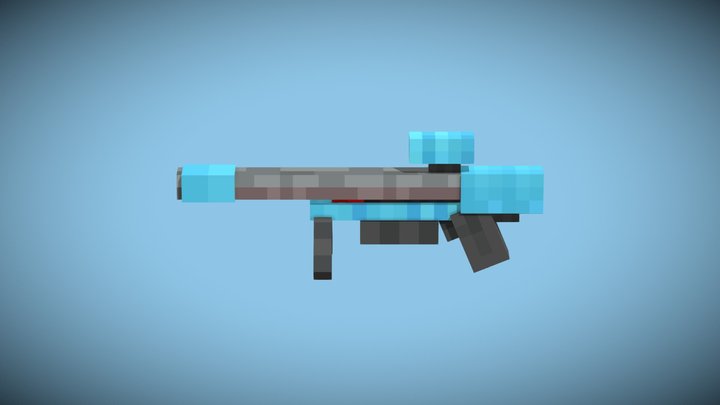 Simple Lazer Sniper 3D Model