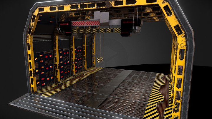 Scifi-Hangar 3D Model
