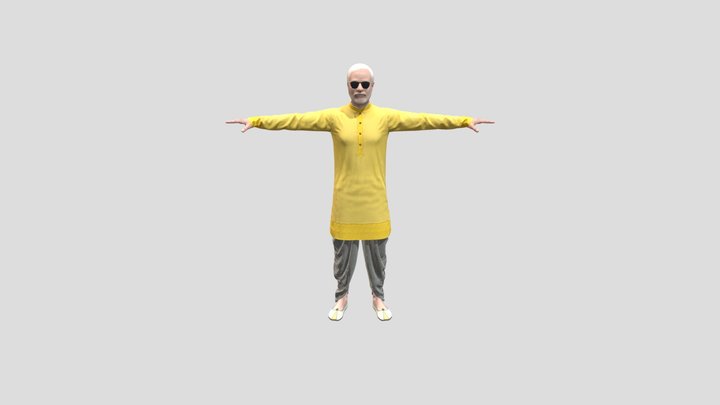 Narendra Damodardas Modi 3D Model