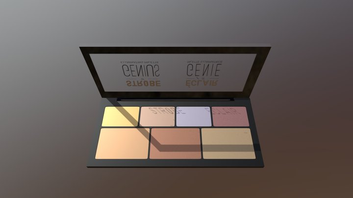 Nyx Strobe Of Genius Illuminating Palette 3D Model