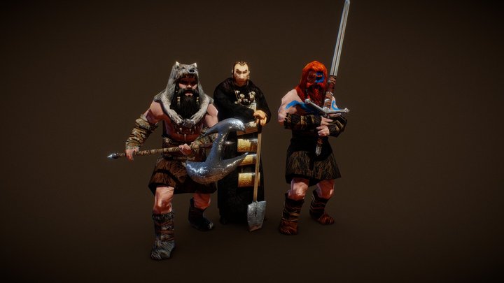 Myth Total War Model / Journeymen / Berserk 3D Model