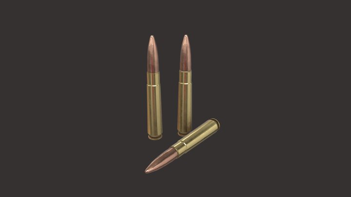 7.62 x 35 Blackout 3D Model