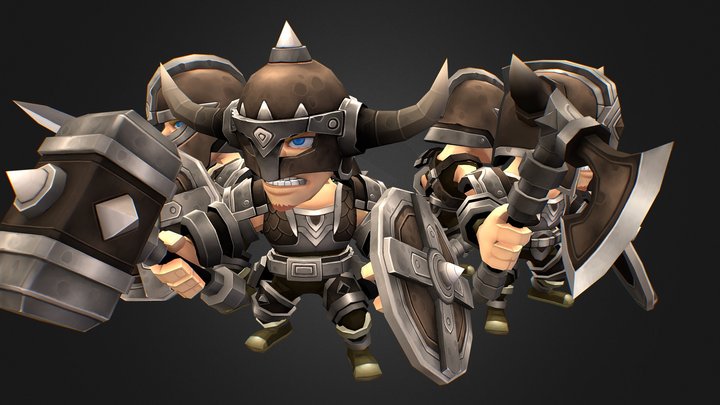 Minions Series - Viking 3D Model