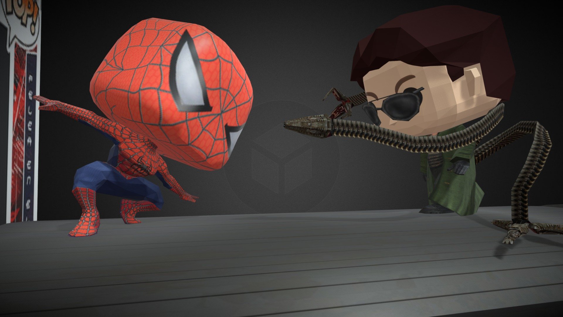 MOVIE MOMENT - Pelea en el tren (Spider-Man 2) - 3D model by   (@) [255f0df]