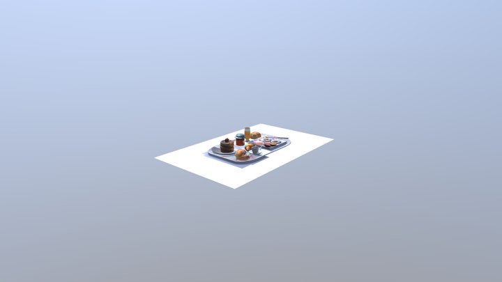 Brunch Tray 3D Model