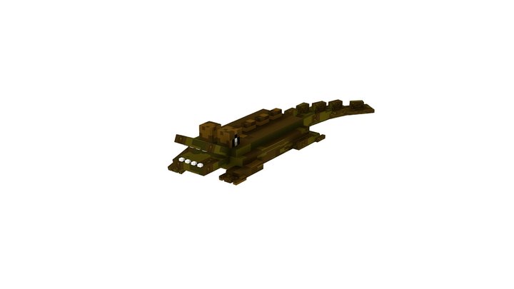 Minecraft Alligator 3D Model