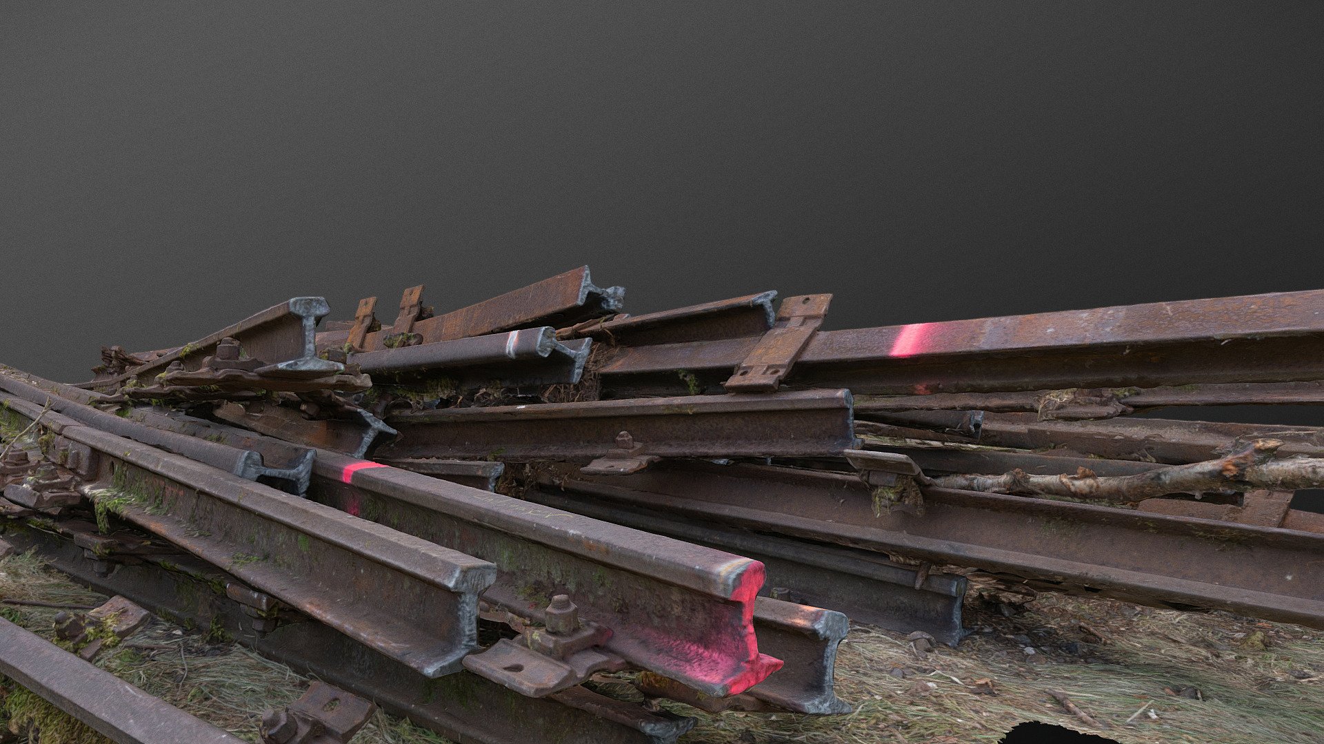 Cut rails tracks - 3D model by axonite [25617a1] - Sketchfab