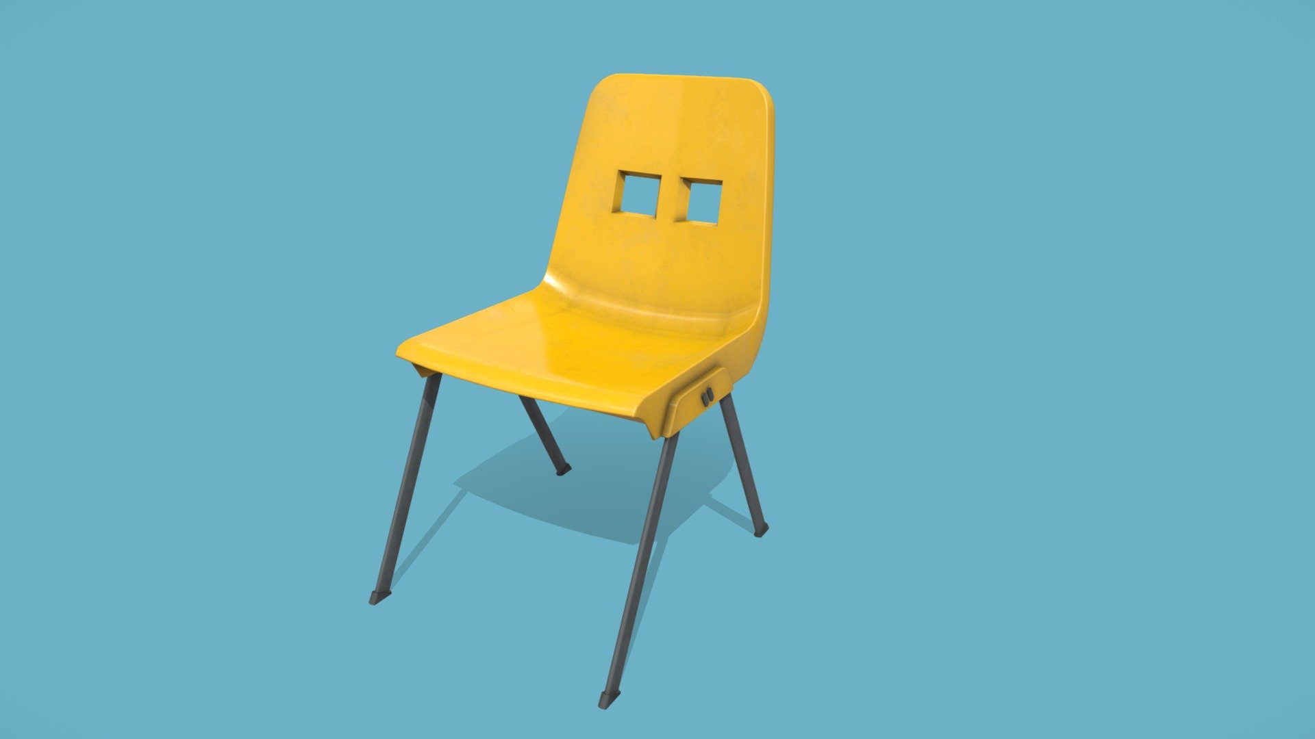 Plastic chair PBR 3D model by Sawyer (sawyer.gh) [2561822] Sketchfab