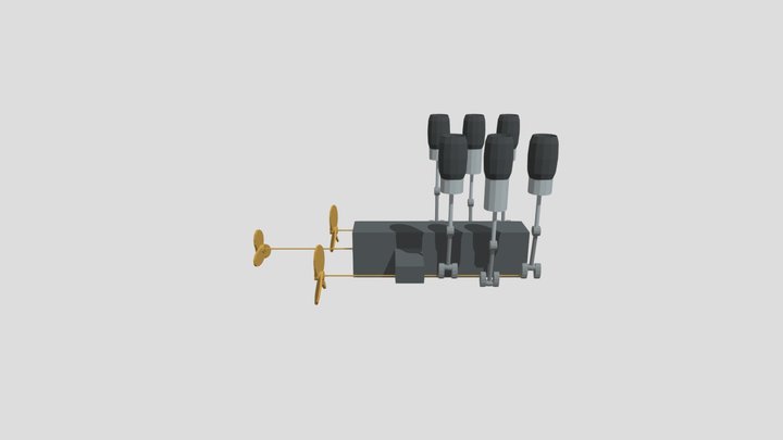 RMS TITANIC ENGINE/ PROPELLERS 3D Model