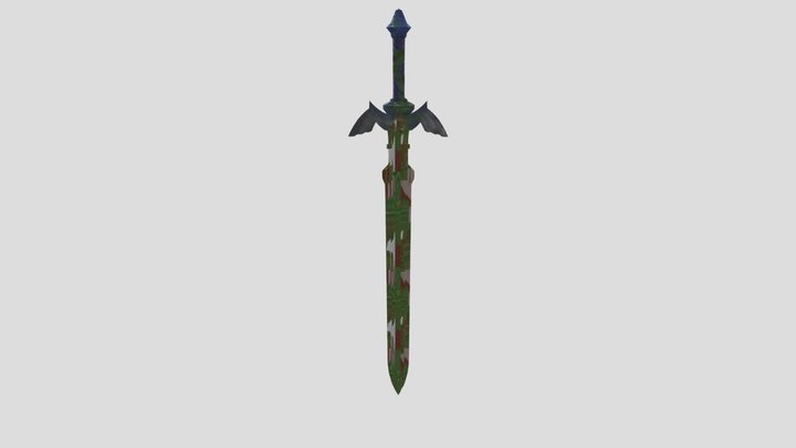 Master Sword custom texture 2 3D Model
