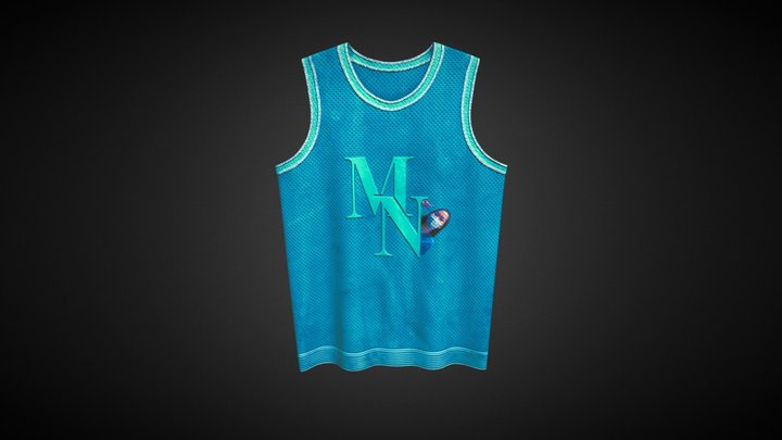 Basketball Jersey Marina 3D Model