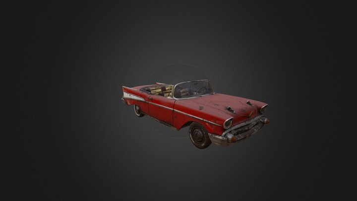 Chevrolet Bel Air 1957 Cabrio 3D Model