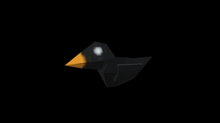 Psx Cartoon Bird 3D Model