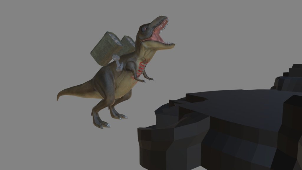 T-Rex Death Animation