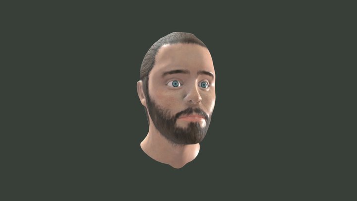 Male Bust Sculpt 3D Model