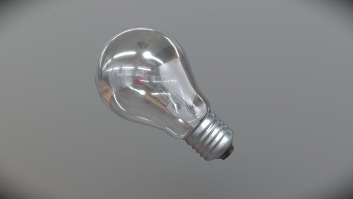 Lightbulb (Low-Poly) 3D Model