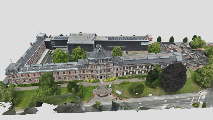 HEH campus pédagogique Mons (Belgique) 3D Model