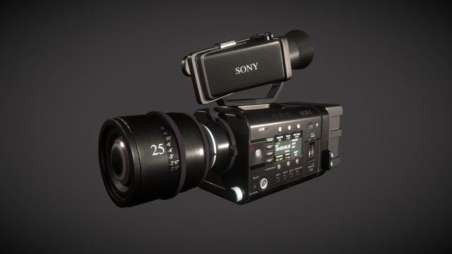 Sony PMW-F5 (Low Poly) 3D Model