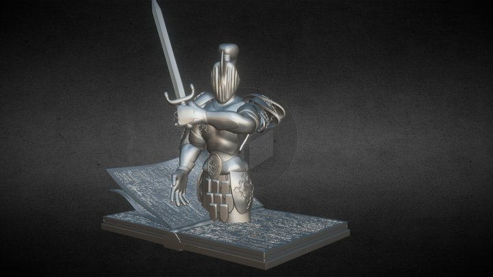 Day 07 Adventure a Stylized Knight 3D Model