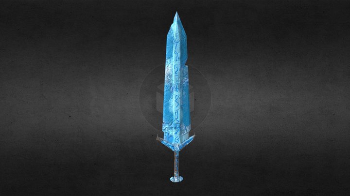 Ice Sword 3D Model