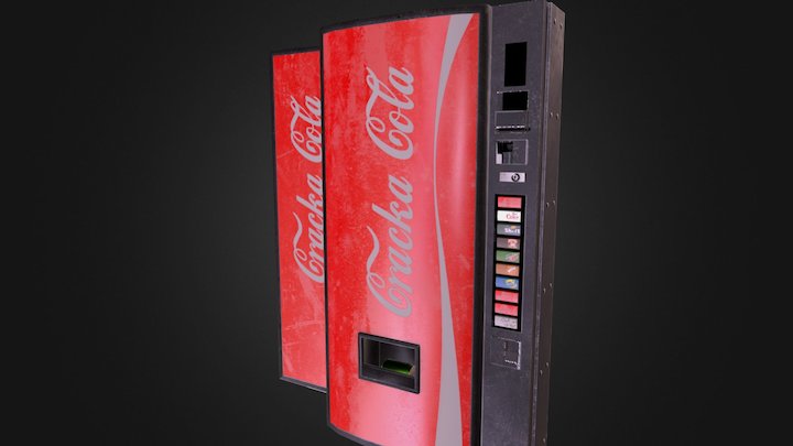 Vending Machine (Some UVWS screwed on Sketchfab) 3D Model