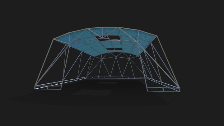 Tent Canopy - rectangular – Free 3D Model STL