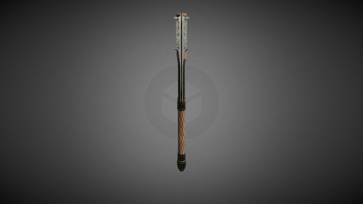 Viking Battle Axe 3D Model