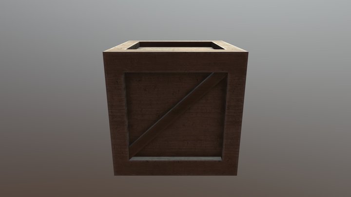 Basic Crate 3D Model