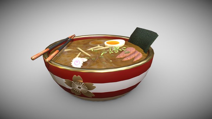 Ramen Bowl 3D Model