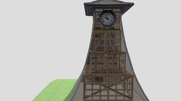 しんころう-正面壁無 3D Model