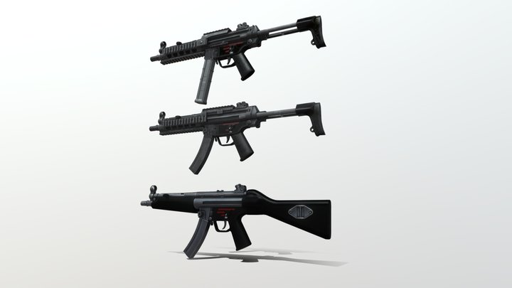 MP5 Pack 3D Model