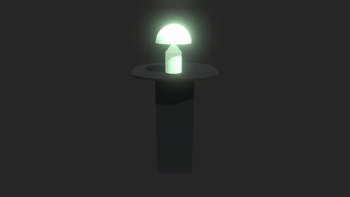 lamp en tafel3 3D Model