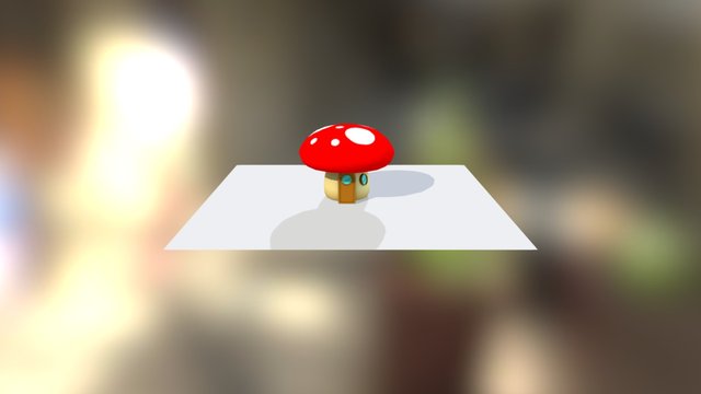 Mushroom Pad AO 3D Model