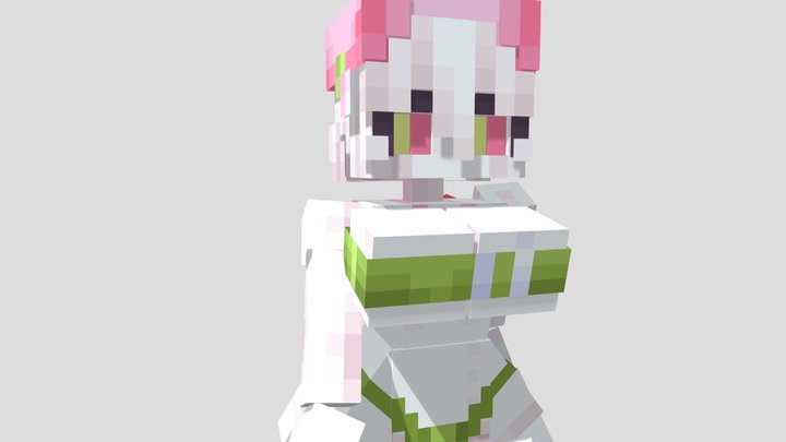 cattail girl-plants vs zombies 3D Model