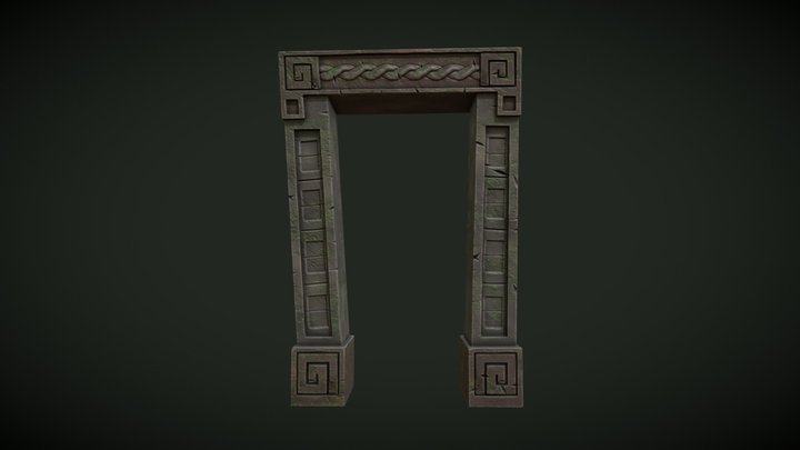 Mayan Archway 3D Model