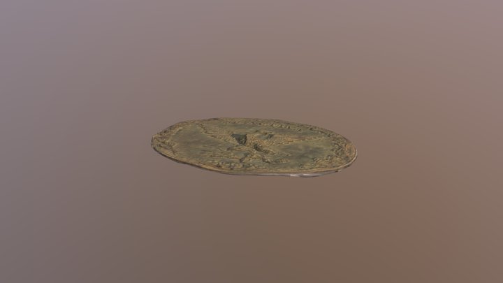 Hebilla MNI con textura 3D Model