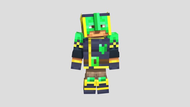 Gilded Glory Armor of Minecraft Dungeons 3D Model