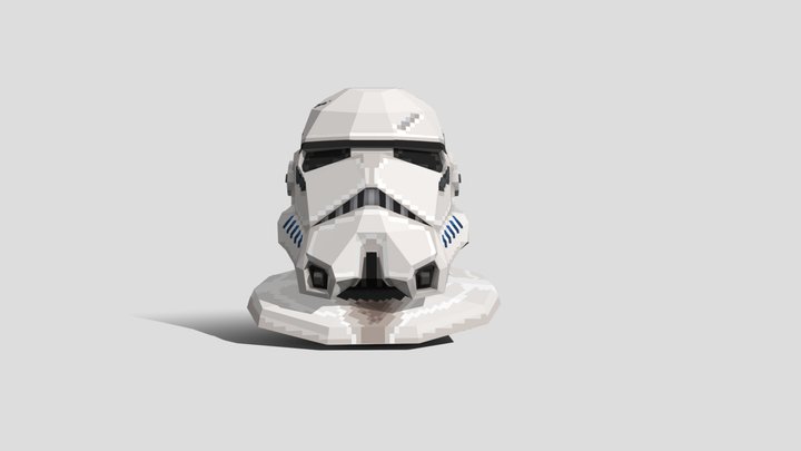 Low-Poly Stormtrooper 3D Model