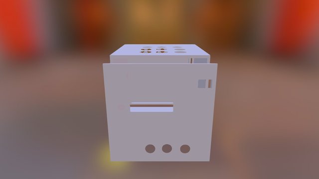 3D Cube With Annotations 3D Model