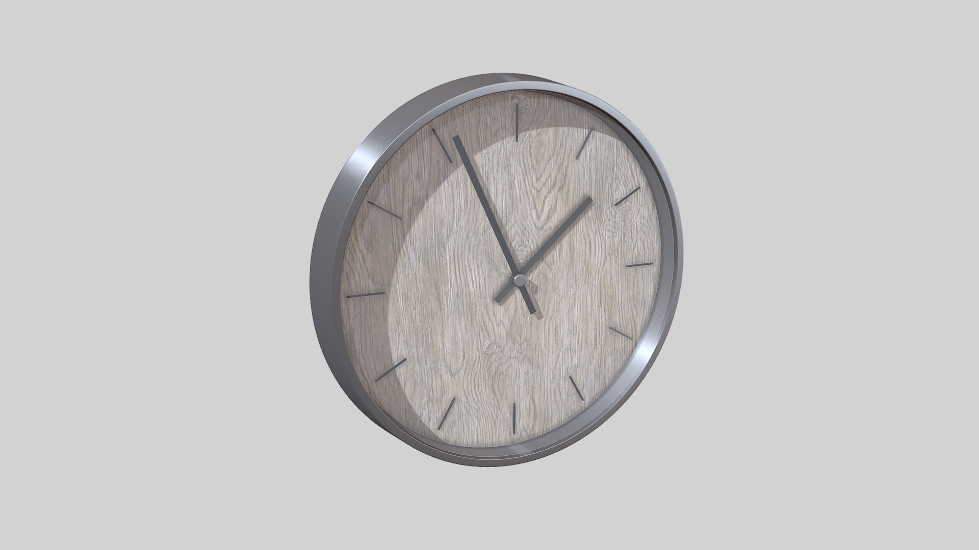 3D model Wall clock - This is a 3D model of the Wall clock. The 3D model is about a round clock with a black face.