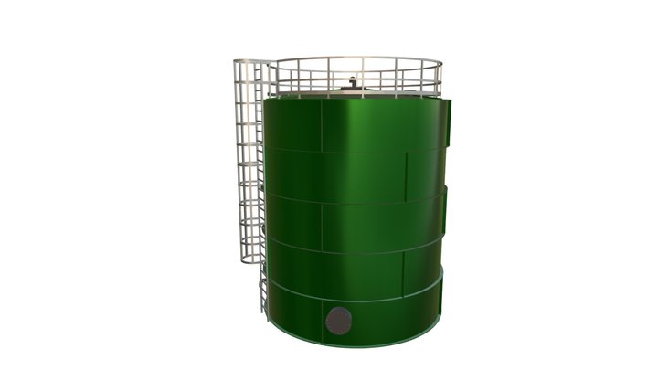 6 Meter Water Tank - Namdal Plast AS 3D Model
