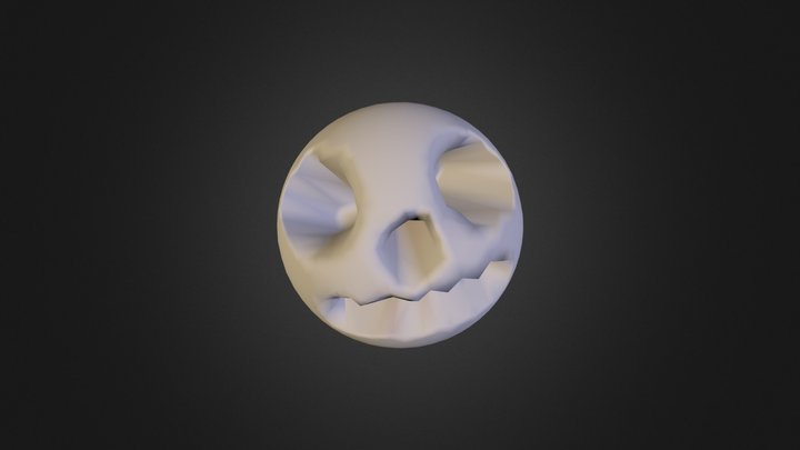 majora moon skull 3D Model