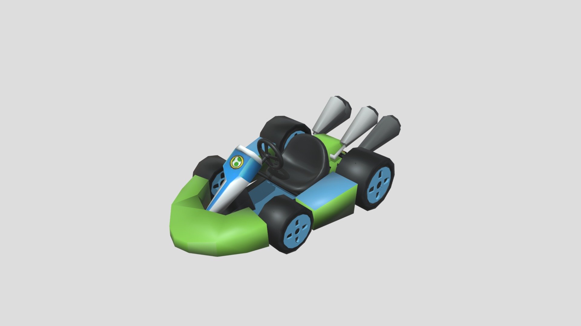 Yoshi's kart - 3D model by debra.og2 [257a3a8] - Sketchfab