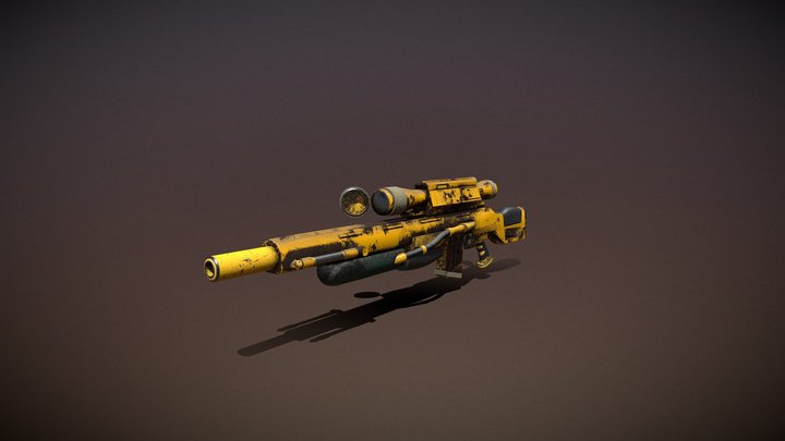 Realistic Stylized Sniper 3D Model