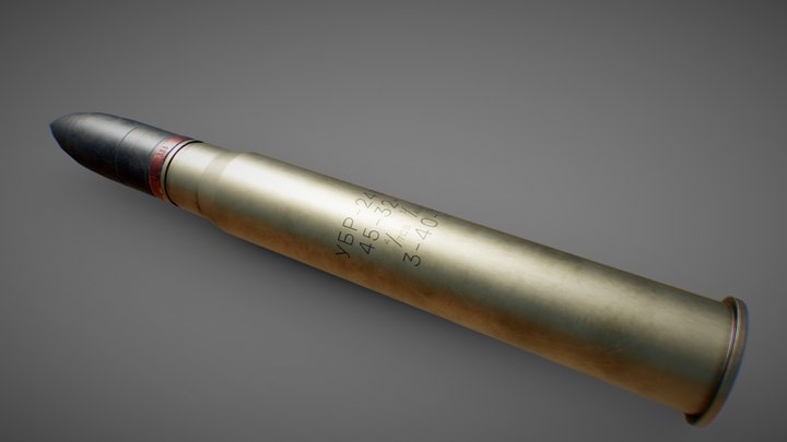 Russian 45mm shell 3D Model