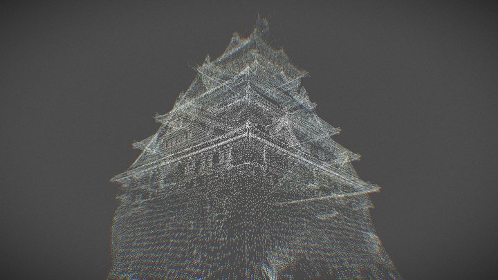 大阪城 Osaka-Castle 3D Model