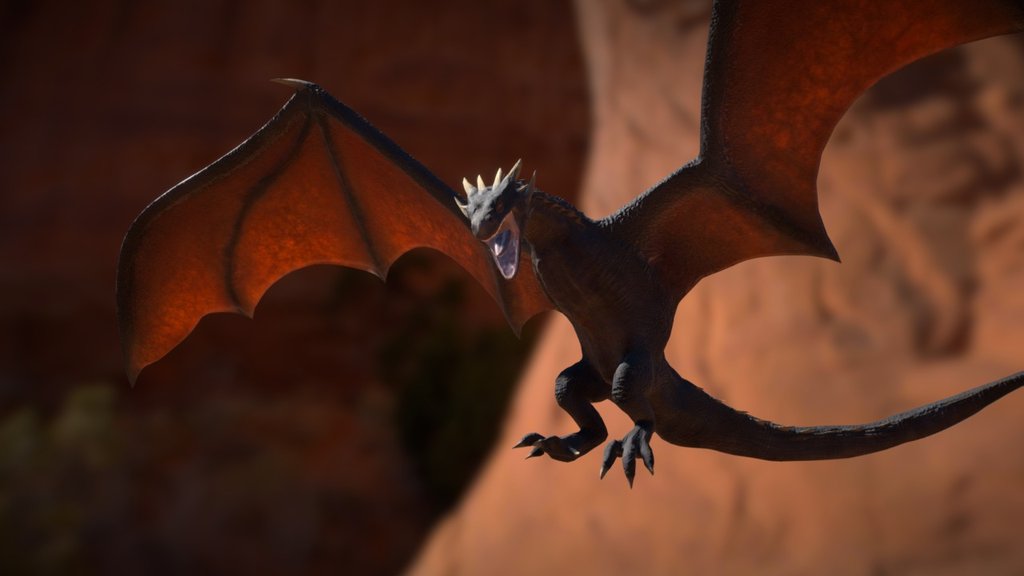 Dragon Aran - Wyvern - 3D model by Aran (@aran34x) [257bca7] - Sketchfab