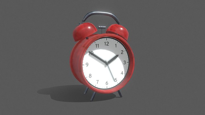 Hand-painted Clock 3D Model