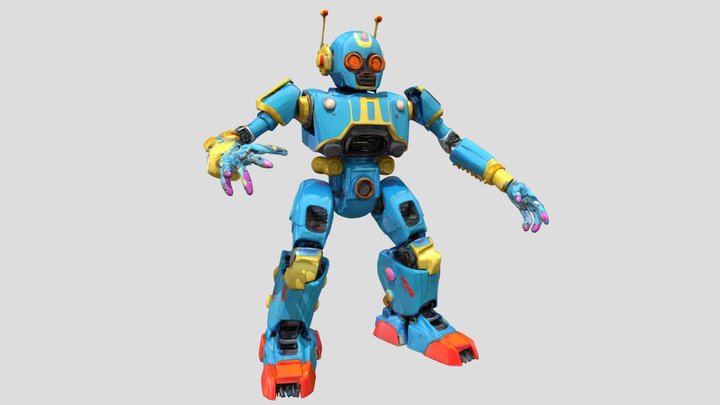 Chrome Sentinel - robot – Kostenloses 3D-Modell STL
